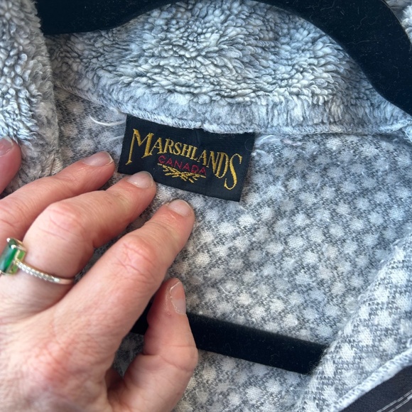 Vintage Marshlands Canada Fleece Zip up Jacket Sweater - Picture 3 of 12
